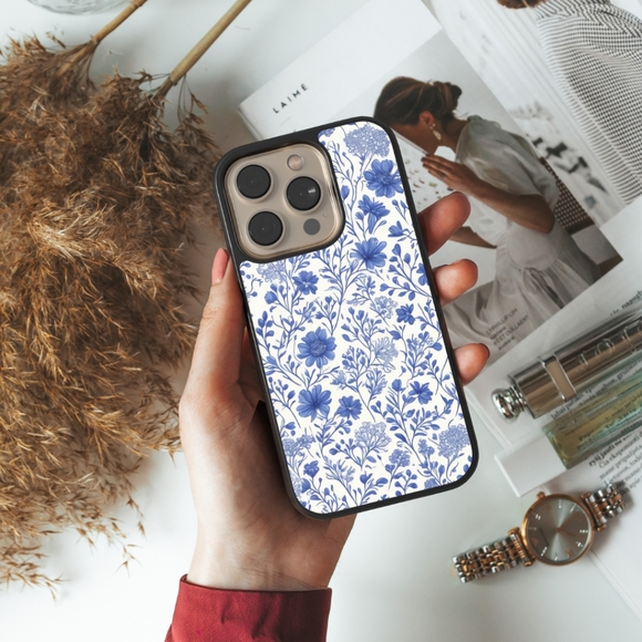 Floral Case for iPhone 16 Galaxy S24 iPhone 15 Pro Max iPhone 14, 13 Pro, S23 - Picture 2 of 5